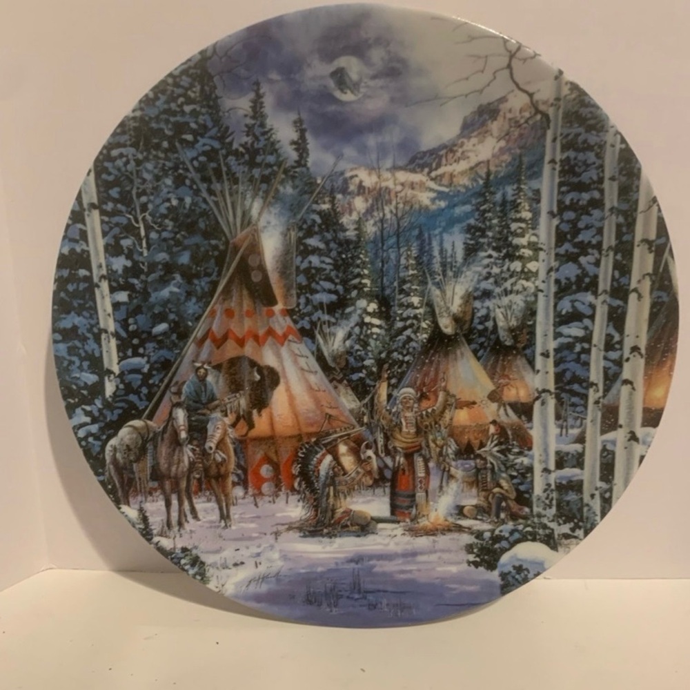 "Before the Hunt" Limited Edition Plate by Kirk Randle for Bradford Exchange